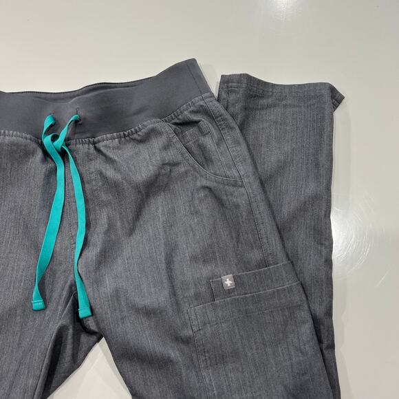 Figs Yola Skinny Scrub Pants XXS in Graphite Gray - Picture 3 of 4